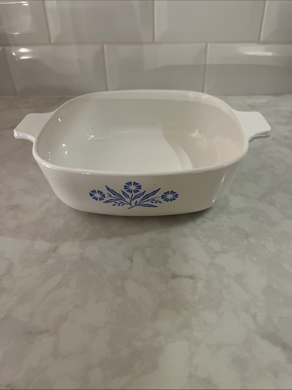 Vintage Blue Cornflower 1 Quart Corning Ware Casserole Baking Dish